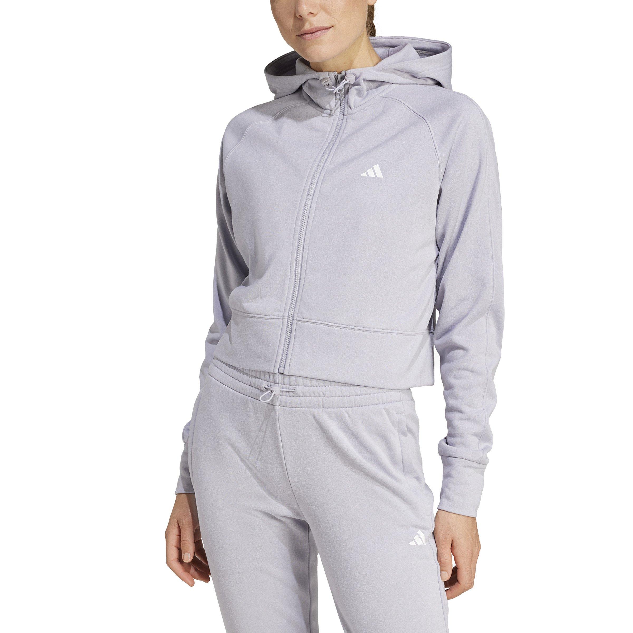 adidas Women's AEROREADY Game and Go Full-Zip Hooded Fleece
